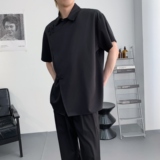 714A-F3070P50控79/2025夏季风复古宽松短袖衬衫中餐厅酒店服，男装衬衫，星座714A（原电商C314）