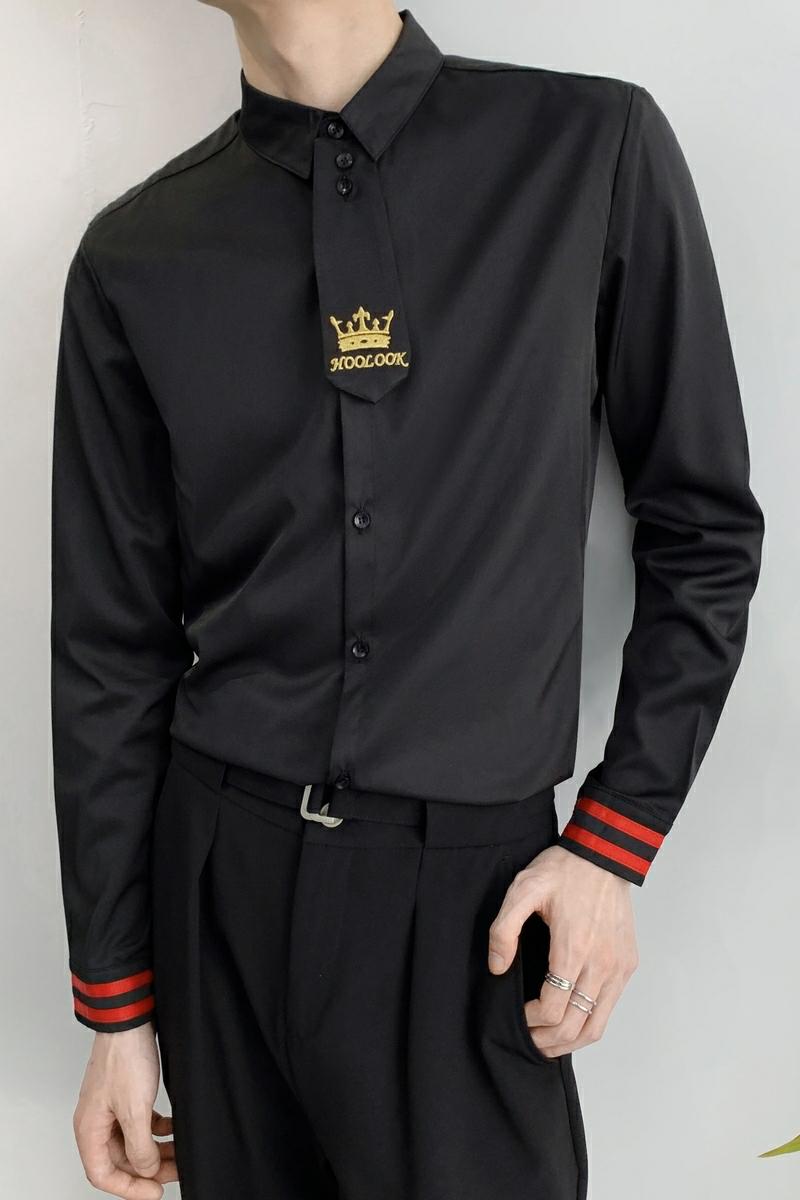 714A-D609P45控69/2025春季新款空少衬衫领带款修身工作服衬衣,男装衬衫,星座714A（原电商C314）