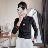 714A-D609P45控65/社会小伙风2025春男士长袖衬衫空少学院风衬衣,男装衬衫,星座714A(原电商C314), 714A-D609P45控65/社会小伙风2025春男士长袖衬衫空少学院风衬衣,男装衬衫,星座714A(原电商C314),