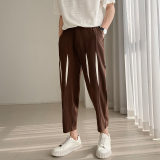 714A-K6918P85控119轻熟风抖音2025夏季精品休闲九分裤小脚裤潮裤，男装休闲裤，星座714A（原电商C314）