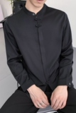 714A-F3062P50控69/2025秋季风立领简约修身衬衫餐厅ktv制服，男装衬衫，星座714A（原电商C314）