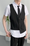 714A-H6003P55控78/2025夏季新男女工作服衬衫假两件ktv酒吧制服，男装衬衫，星座714A（原电商C314）