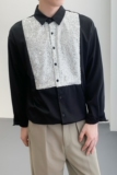 714A-H3033P55控88/2025春季新款男女同款中性宽松衬衫慵懒冷淡风，男装衬衫，星座714A（原电商C314）