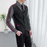 714A-H677P55控88/2025春季新款ktv发型师酒吧工作制服衬衫假两件，男装衬衫，星座714A（原电商C314）