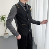 714A-H667P55控88/2025春季新款ktv发型师酒吧工作制服衬衫潮衬衣，男装衬衫，星座714A（原电商C314）