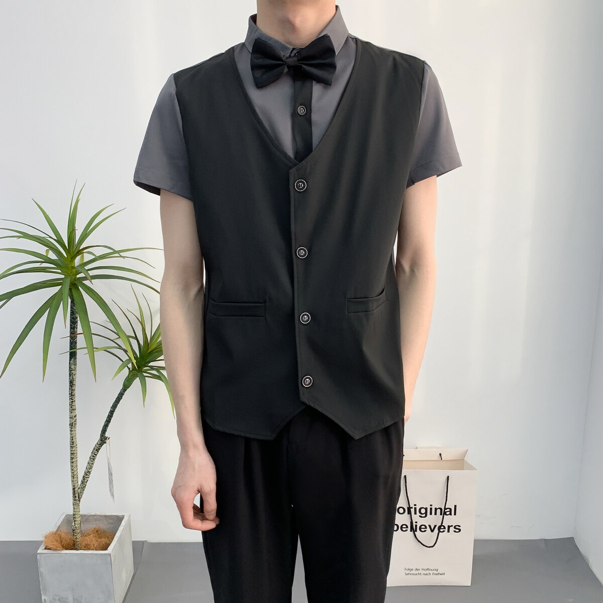 714A-H6005P55P55控78/2025夏季短袖ktv酒吧餐厅台球城工作服衬衫,男装T恤,星座714A（原电商C314）