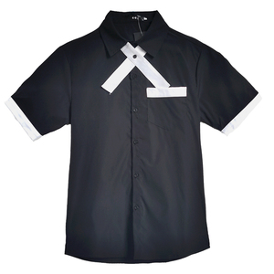 714A-C668P40/店主风2025夏季男士工作服班服短袖衬衫ktv衬衣潮流图片