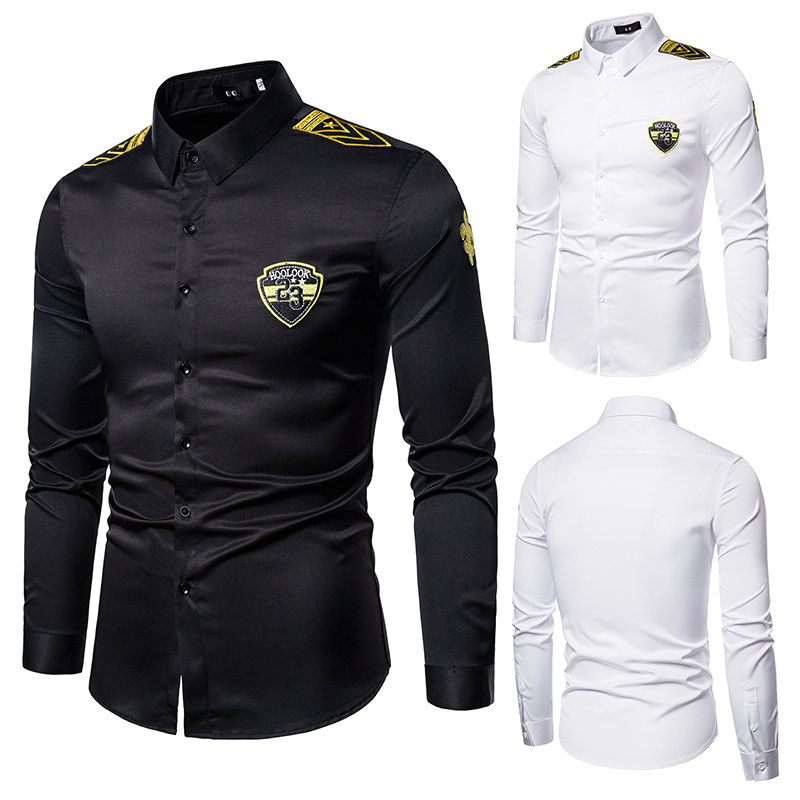 714A-D516P45控69/2026春季男士修身空少衬衫ktv少爷衬衣制服尖领，男装衬衫，星座714A（原电商C314）