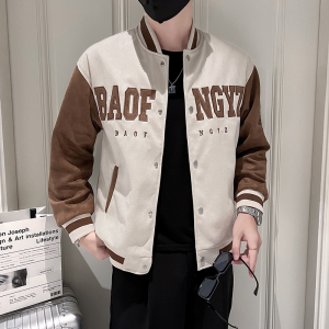 714A-W805P75控105/2025社会小伙青少年学生麂皮绒棒球服潮流装，女装职业装，星座714A（原电商C314）