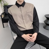714A-D3034P45控69/2025春季新款男士长袖衬衫宽松工作服衬衣，男装衬衫，星座714A（原电商C314）