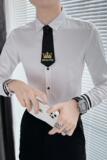 714A-D609P45控65/店主风2025春季男士长袖衬衫领带装饰衬衣，男装衬衫，星座714A（原电商C314）