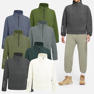 三角牌P100绒透气打底 户外运动半拉链抓绒保暖套头衫 春秋新品 男款