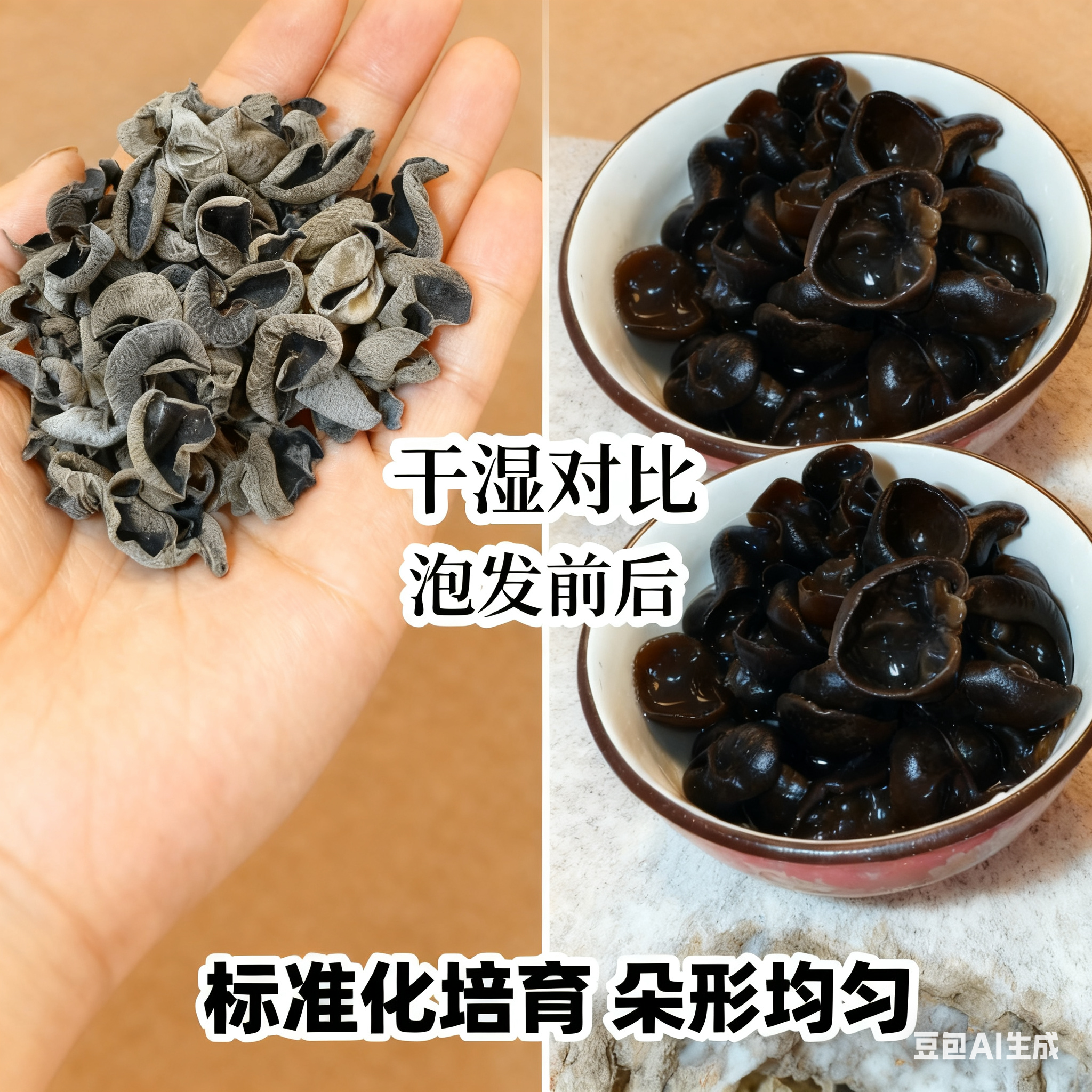 东北黑木耳干货500g 干净免洗泡发率高无硫无增重 煲汤火锅食材