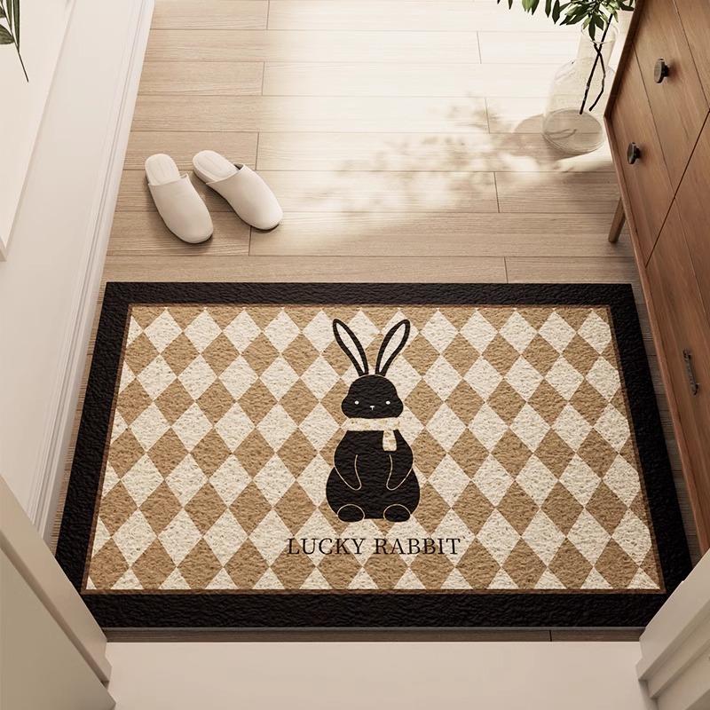 入户门丝圈地垫进门门口家用防滑耐脏蹭土脚垫入户玄关可裁剪地毯