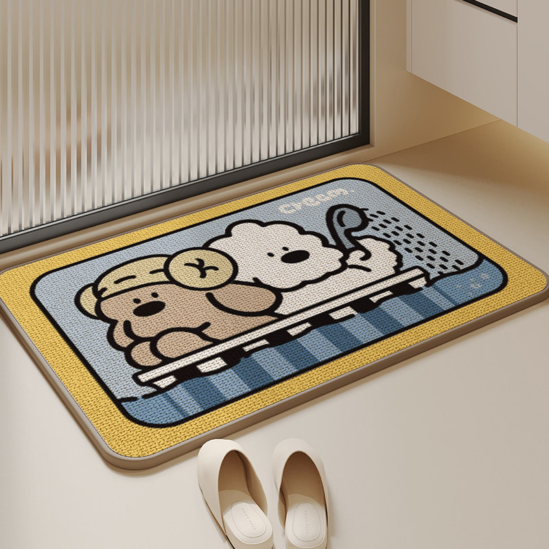 浴室专用吸水脚垫亚麻编织家用卫生间厕所门口防滑垫子洗手间地毯,居家布艺,家用脚垫,淘宝优惠券,粉丝福利购,淘宝优惠卷