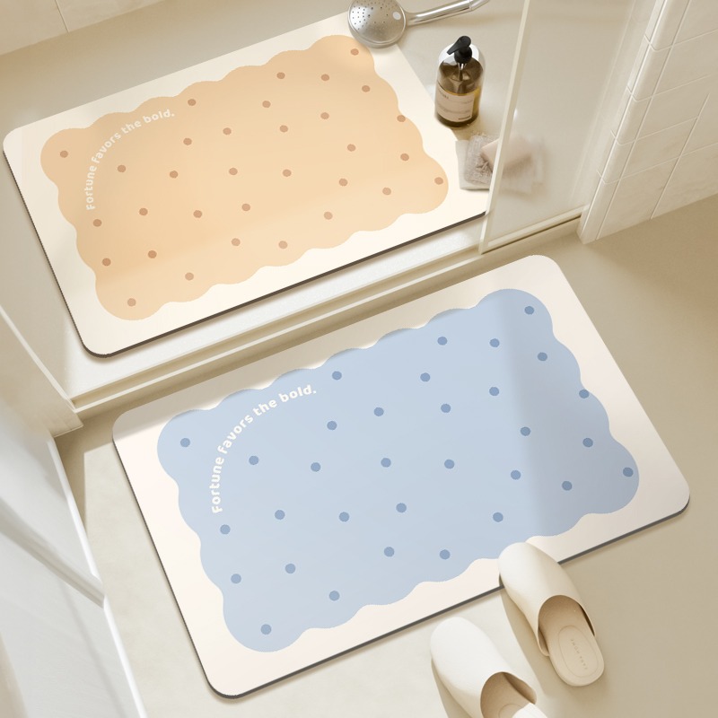 硅藻泥速干软地垫浴室卫生间门口吸水防滑脚垫子洗手间厕所小地毯