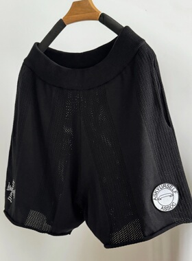 Askyurself 针织十字徽章老钱净奢风休闲短裤