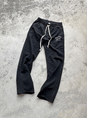 Askyurself Hollywood 签字大都会休闲裤 黑色