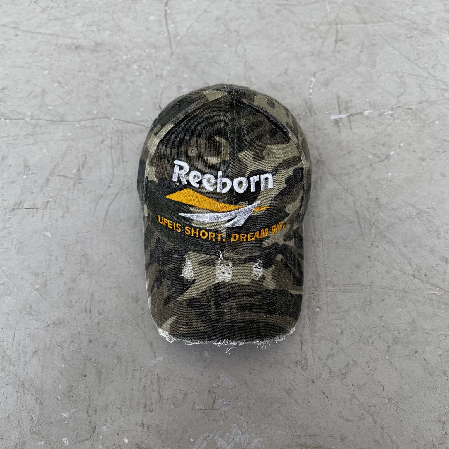 迷彩脏水洗Reeborn棒球帽