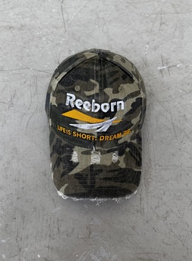 False Perception迷彩脏水洗Reeborn棒球帽