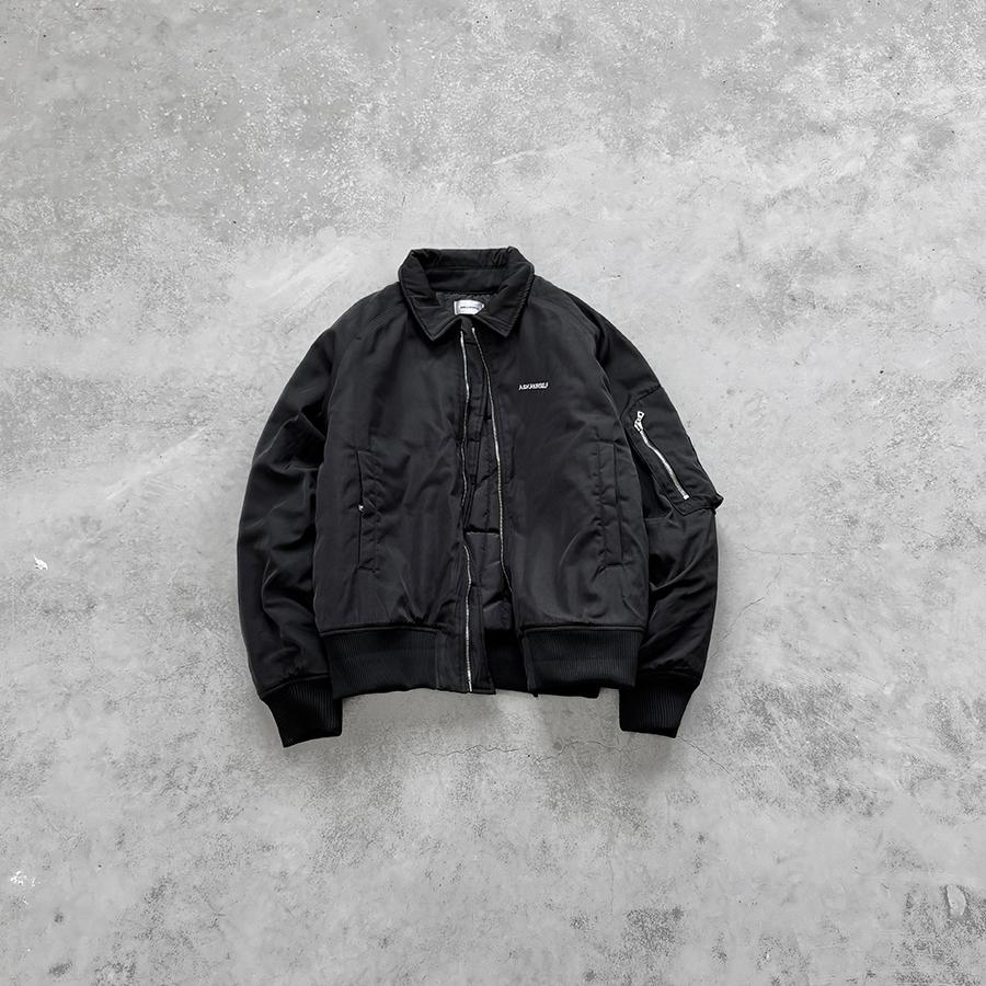 字母刺绣Askyurself翻领