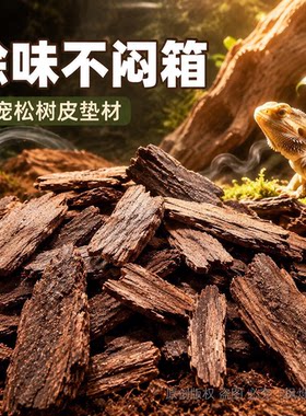 爬宠松树皮垫材大块打磨天然腐熟
