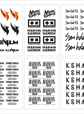 百大vac电音节演唱会活动 Martin Garrix 凤凰之子illenium纹身贴