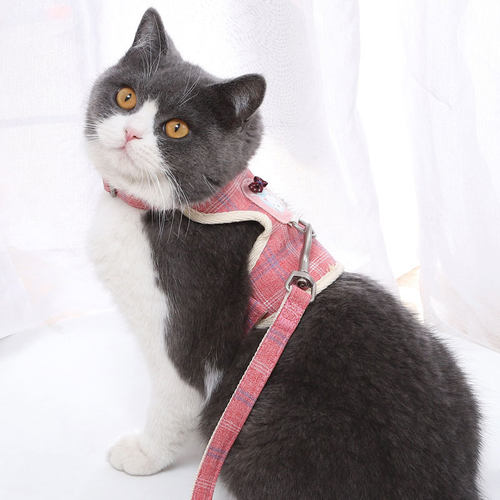魅宠卡通透气防挣脱猫兔胸背