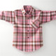 春秋款 2025新款 中大童女孩格子衬衣纯棉磨毛上衣外套 长袖 女童衬衫