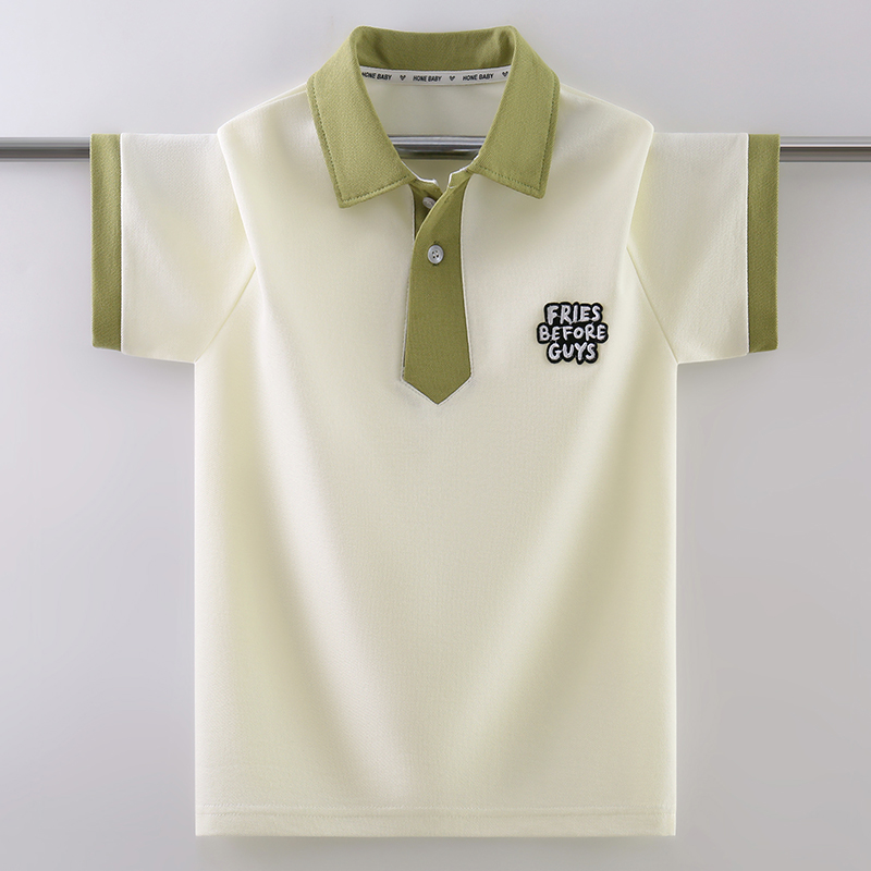 男童短袖领带t恤Polo衫夏装上衣