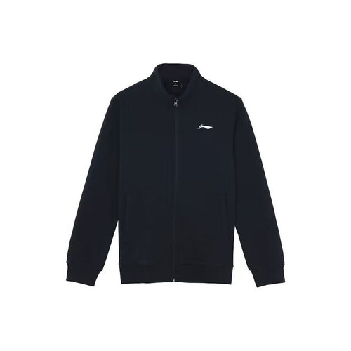 Lining/李宁正品2023新款男子运动休闲针织舒适立领外套AWDT643