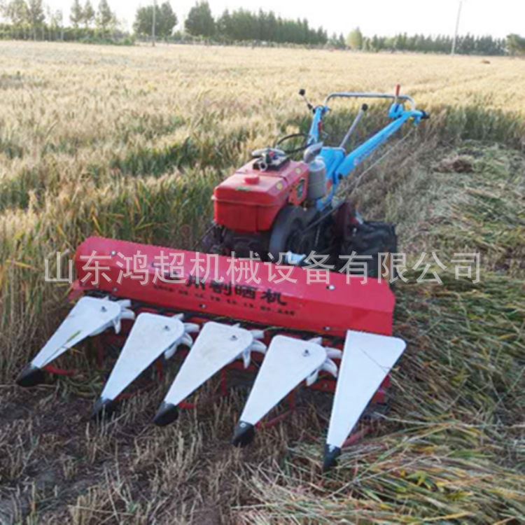 汽油黄豆手扶割晒机 山区旱割稻机 自走式苜蓿草割倒机