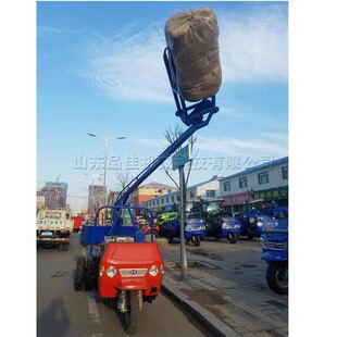 车机 bale 农田草捆捡拾装 Straw loader 卸车 三轮车自动草捆装