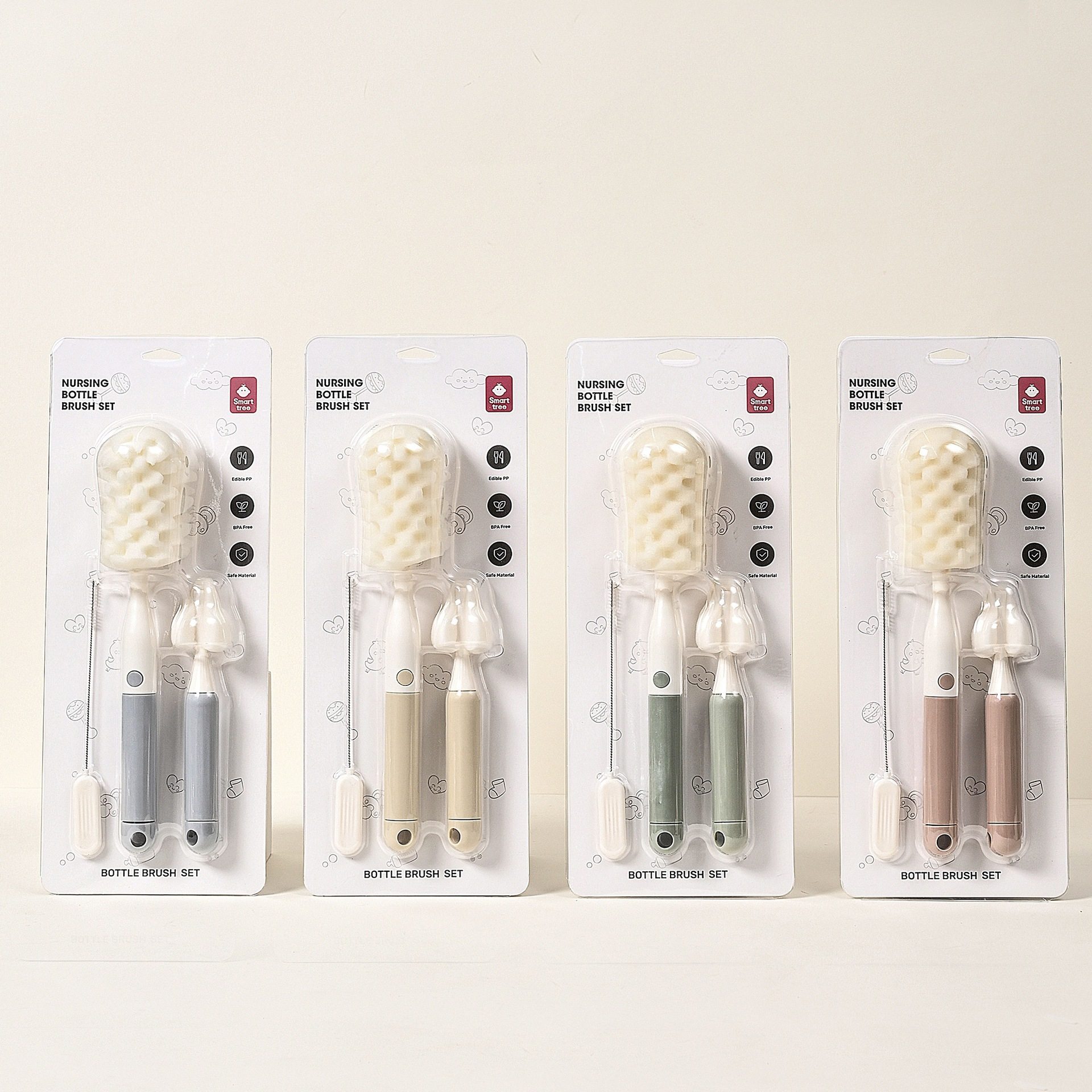 海绵奶瓶刷多功能插卡直柄奶嘴刷婴儿洗奶瓶水杯清洁清洗杯刷套装,婴童用品,奶瓶刷/奶嘴刷,淘宝优惠券,粉丝福利购,淘宝优惠卷