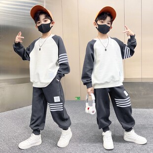 中大儿童装男童春装运动套装2025新款春秋款男孩春季痞帅气时髦潮