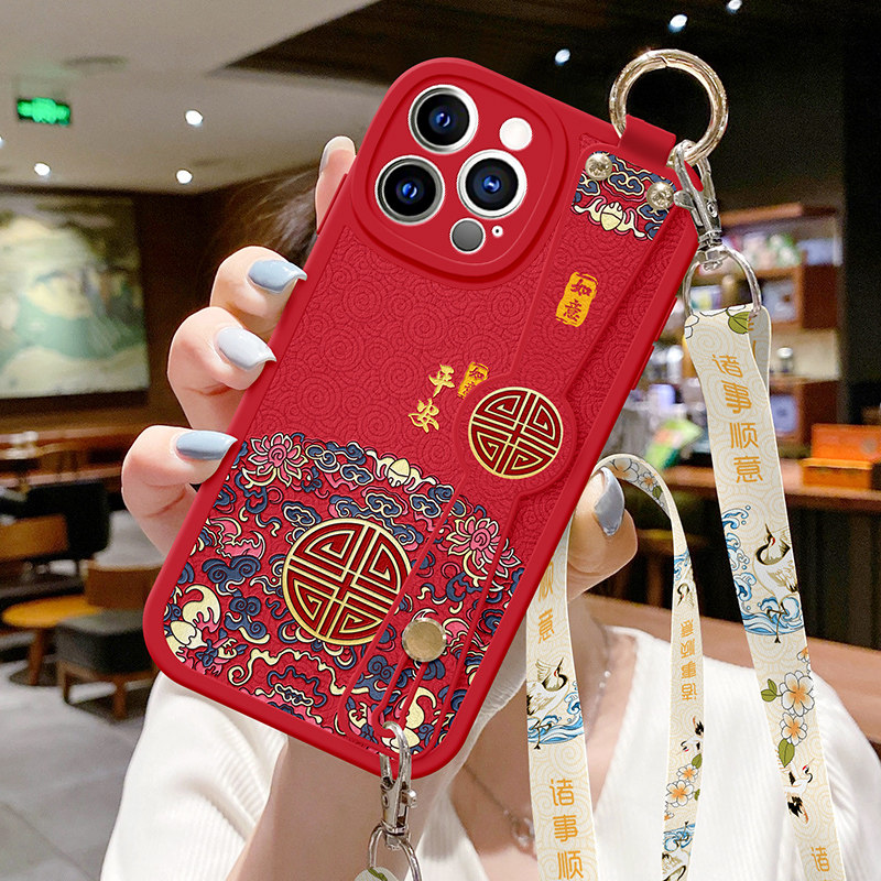 佳朗适用苹果16手机壳国风iphone15复古13防摔14浮雕X