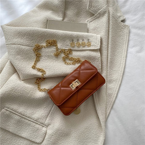 今年流行2026新款包女绣线格子小方包百搭链条单肩斜挎包时尚女包