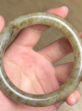 天然和田玉手镯 古玩古董保真A货新疆和田玉翡翠饰品精品收藏品