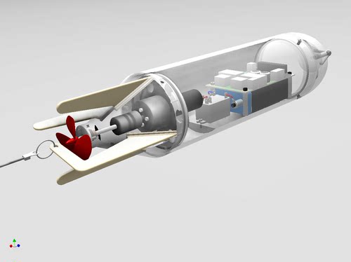 Torpedo 鱼雷模型(含内部结构)三维建模图纸 igs和step格式