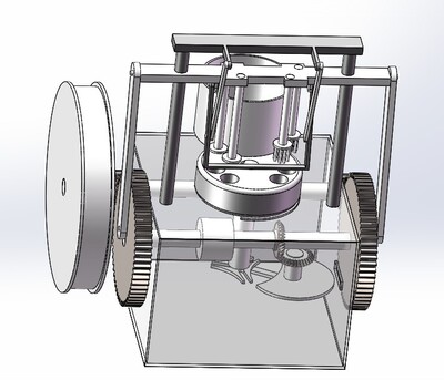 蜂窝煤成型机3D图纸 SolidWorks设计