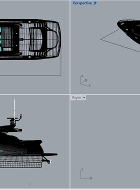 Sunseeker Predator 84 豪华游艇设计图纸 Rhino建模 stp船舶3D