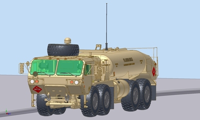 HEMTT A4 军卡模型3D图纸 stp格式 Inventor设计