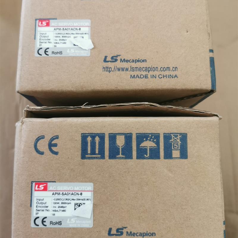 议价直拍不发：全新伺服电机APM-SA01ACN-8全新2台,实物