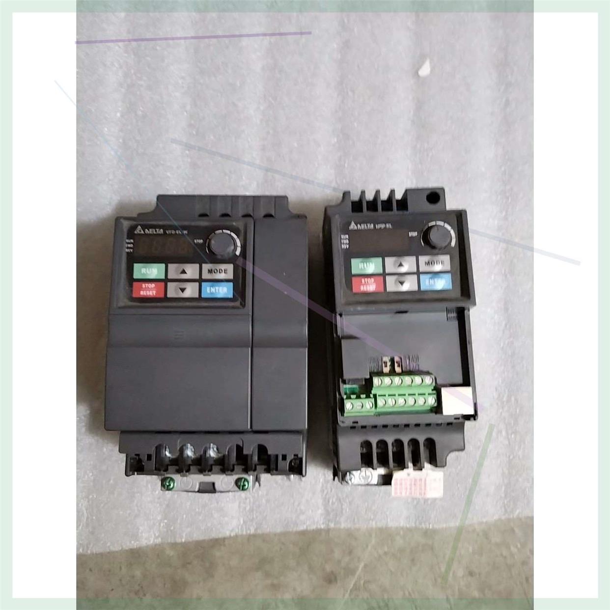 议价直拍不发：拆机台达变频器VFD015EL43A 1.5KW 380V2