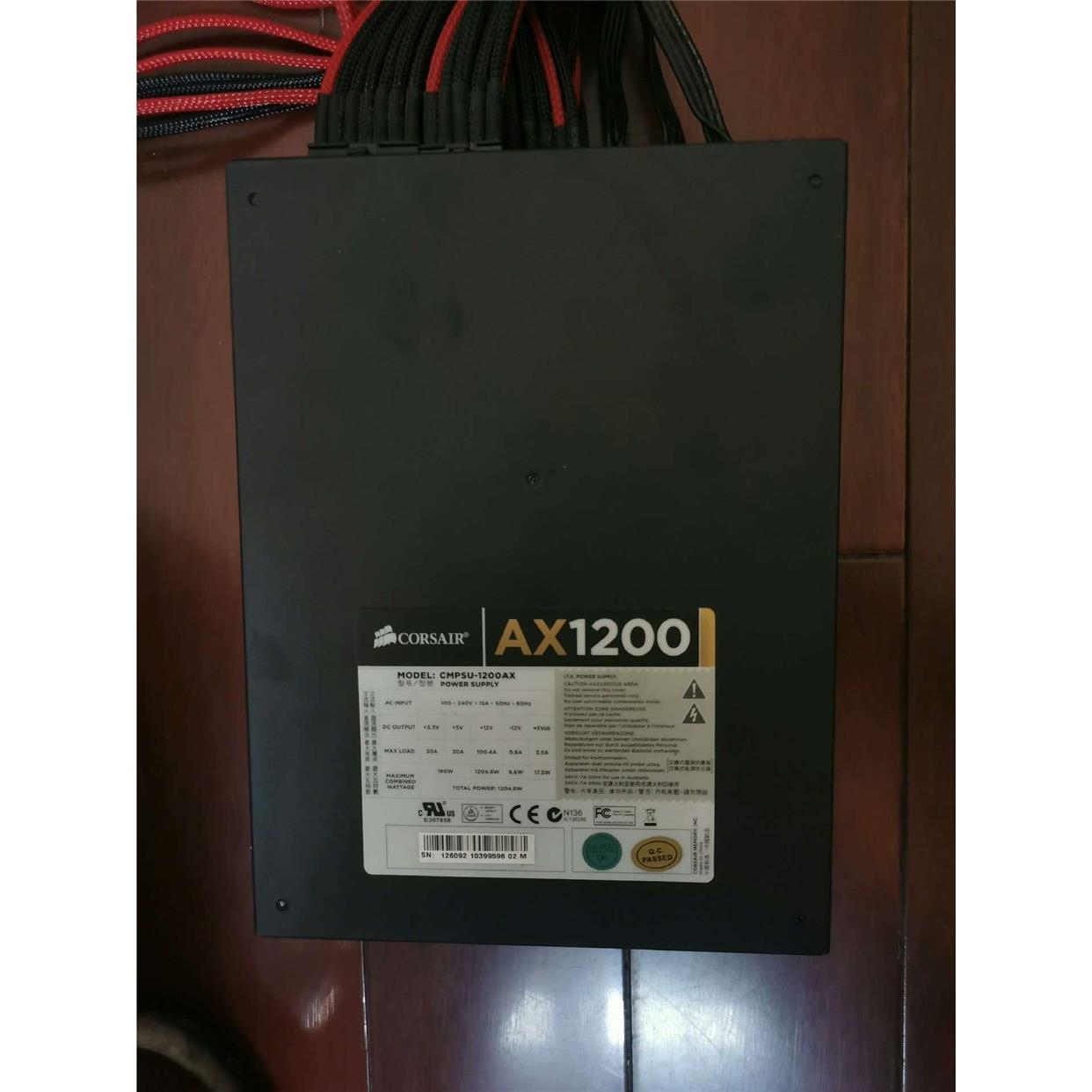 议价直拍不发：（议价）海盗船AX1200I（CMPSU-1200AX）二手拆机