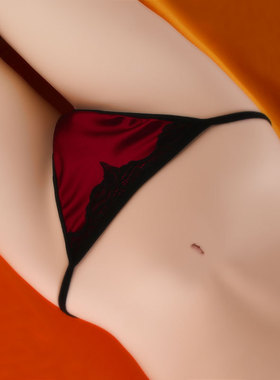 奢华大码缎面时尚性感无痕透气低腰舒适诱惑棉裆t