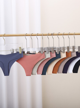 欧美跨境无痕一片式女士内裤低腰透气隐形瑜伽比基尼女生三角裤衩