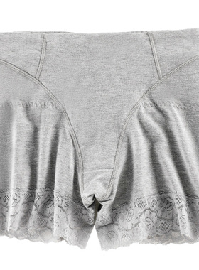 女士安全裤夏季防走光加档大码高弹力收腹提臀蕾丝花边打底安全裤