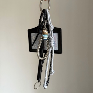 学院风hellokitty包挂皮制卡套挂绳miu系包包挂件情侣挂饰礼物女