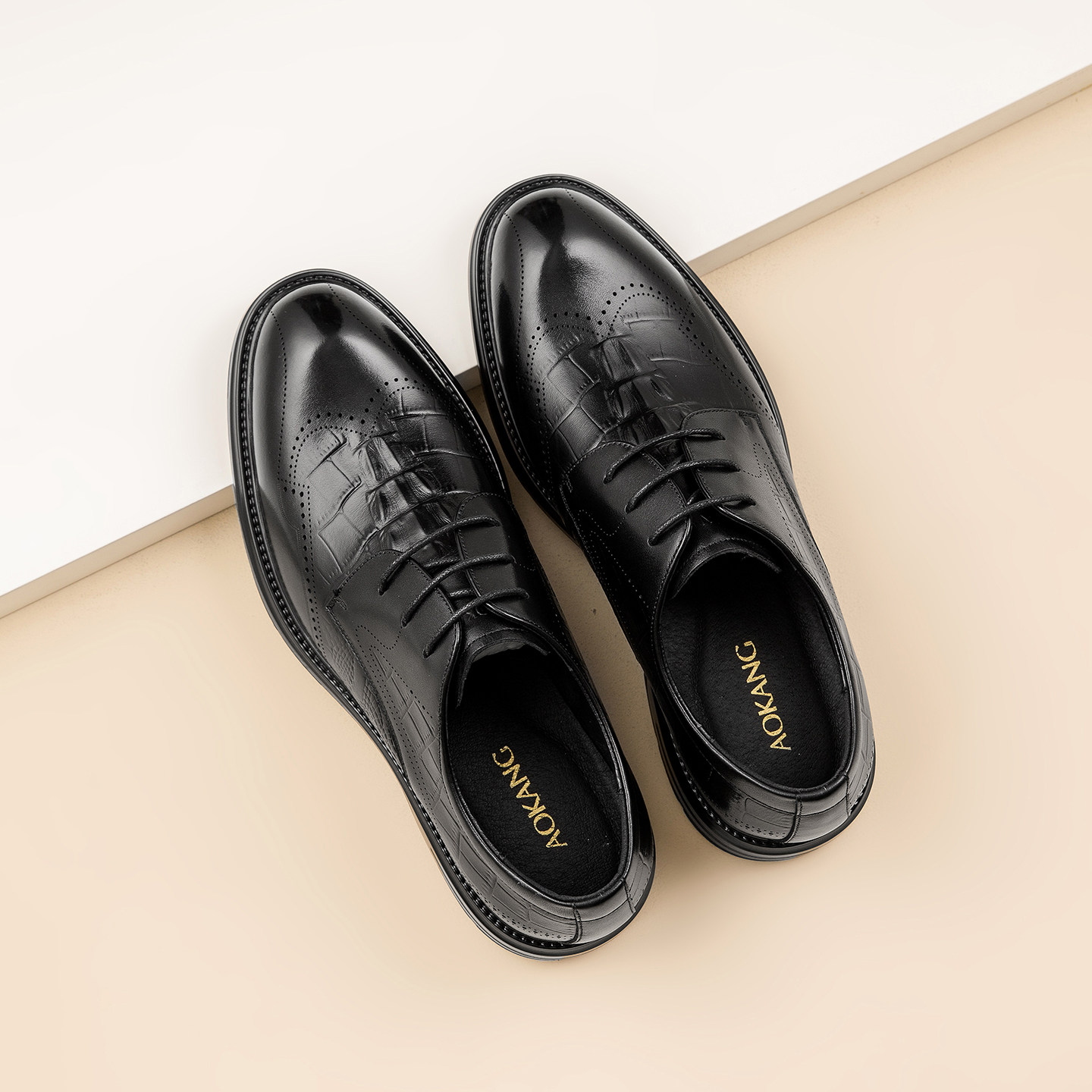 奥康男鞋2026春季新款男士商务皮鞋真皮百搭舒适软底正装皮鞋男,流行男鞋,正装皮鞋,淘宝优惠券,粉丝福利购,淘宝优惠卷